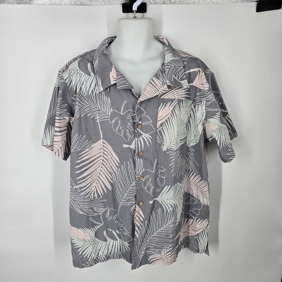 Barefoot In Paradise Shirt Men's Hawaiian XL Vintage Short Sleeve Button Up - Picture 6 of 6